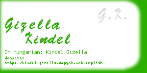 gizella kindel business card